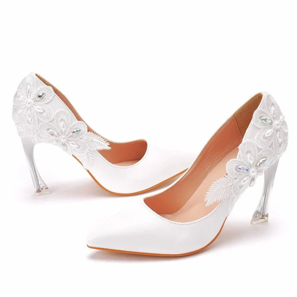 Chaussure mariée blanche – Image 5