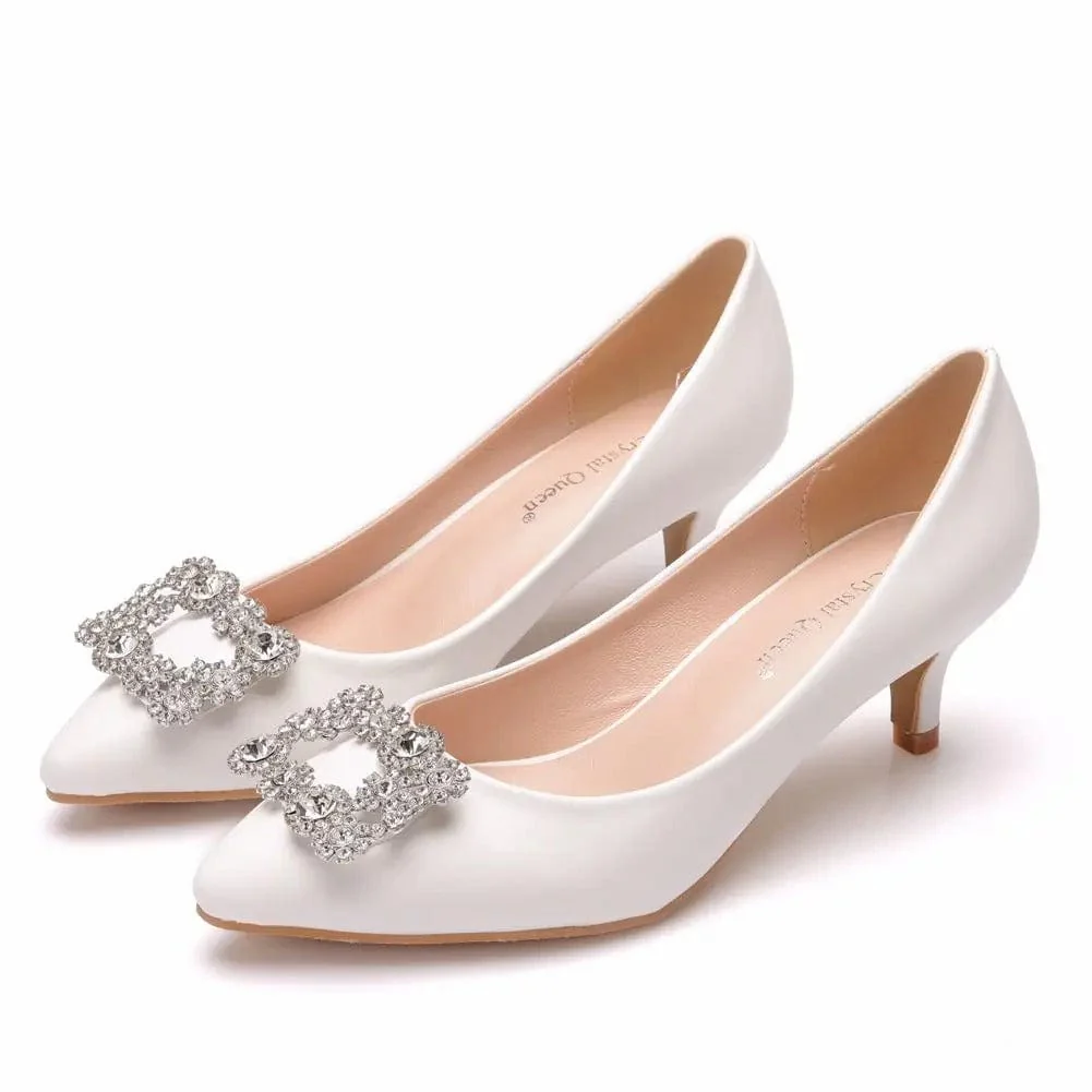 Escarpin mariée petit talon – Image 2