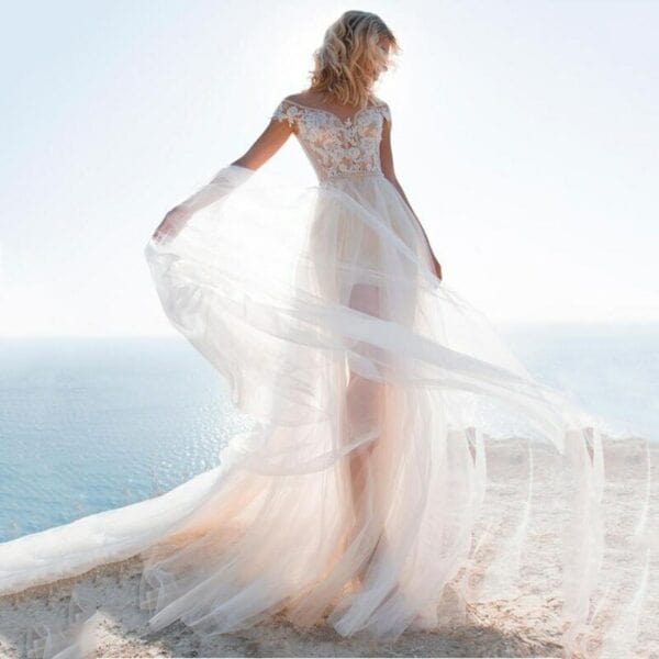 Robe de mariée courte rock – Image 2